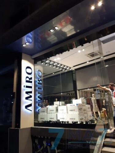 Kompozit Üzeri Işıklı Kutu Harf  Yan Tabela