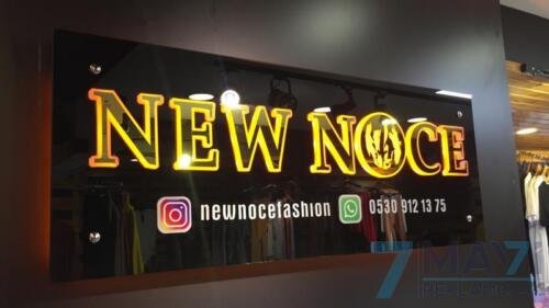 Işıklı Paslanmaz Kutu Harf